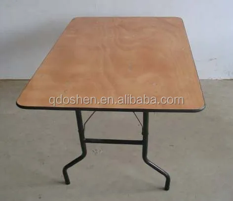 Уличный прямоугольный деревянный складной стол