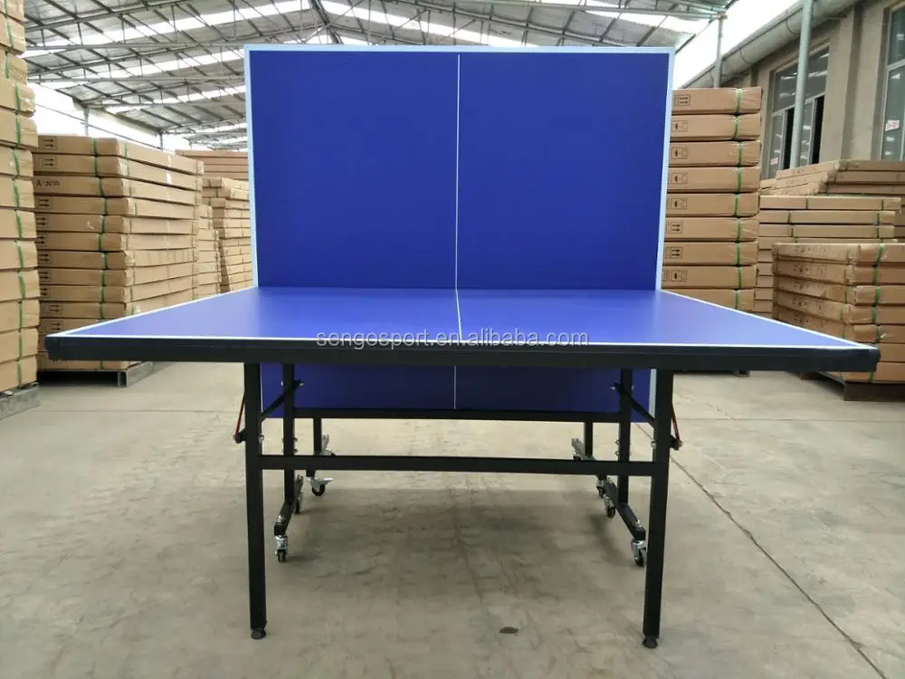 Table Tennis Table with Net Set - Features 10-Min Assembly, Playback Mode, Compact Storage