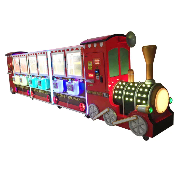 6 Player Train Claw Crane Game Machine For Shopping Machine|Amusement Coin Operated Kids Calw Toy Gift Game Machine For Sale