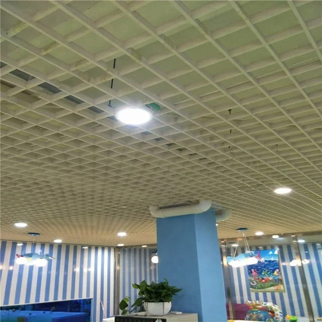 White simple grille ceiling