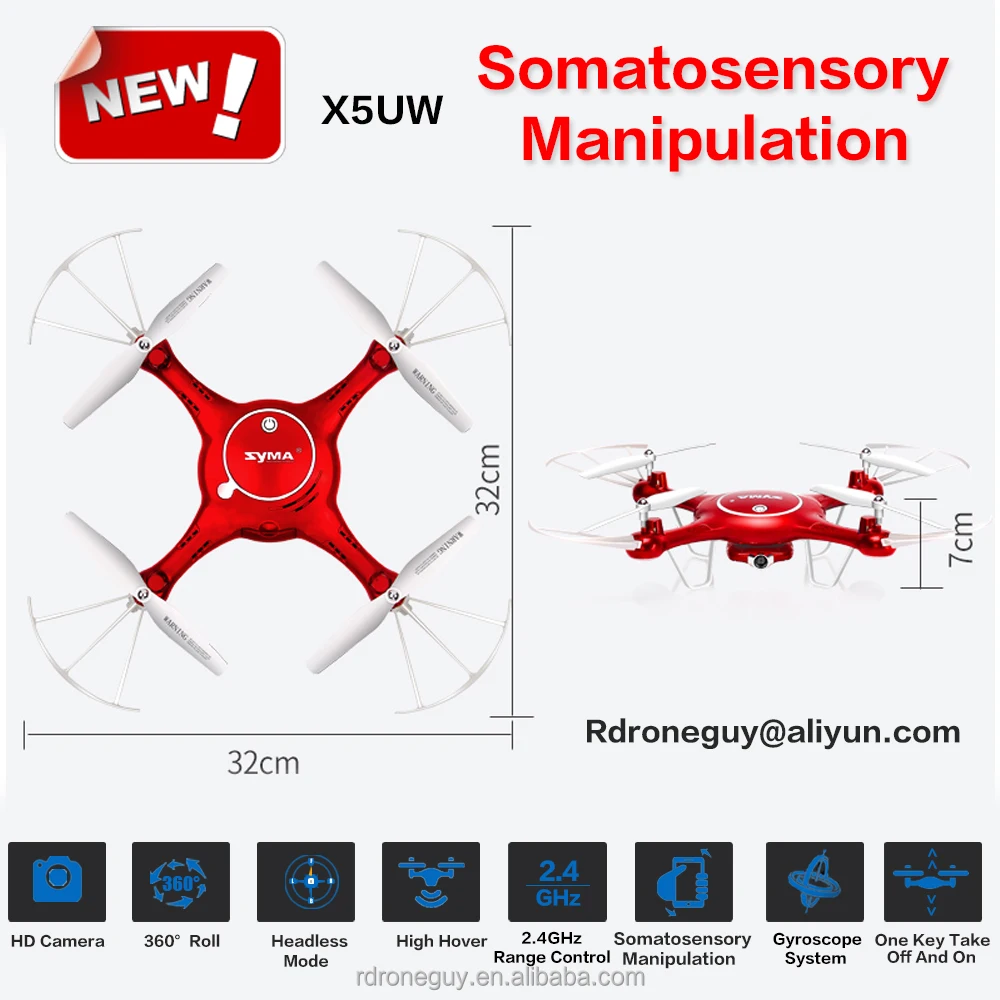 2018 Сыма X5UW Drone Мини Drone с HD камера 720 P в режиме реального времени передачи FPV Drone 2.4 г 4CH вертолет