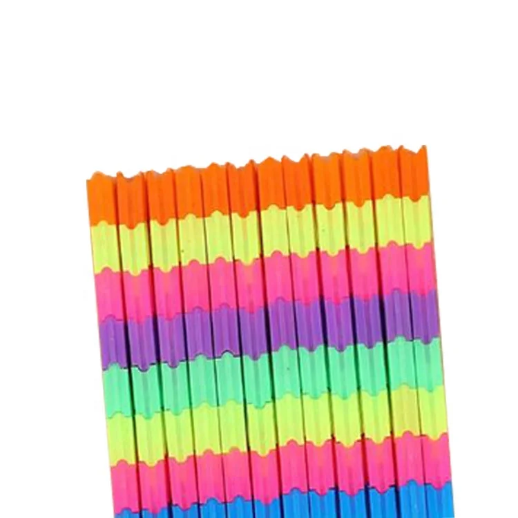 Wholesale cute rainbow stationery plastic hb pencil pen for promotion