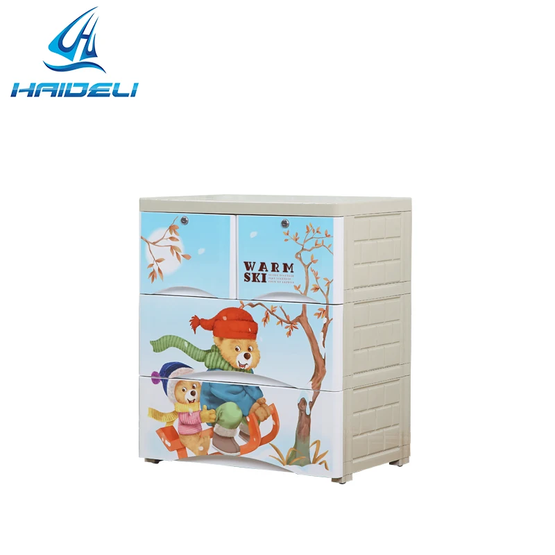 Cartoon Plastic Baby Drawers cabinet