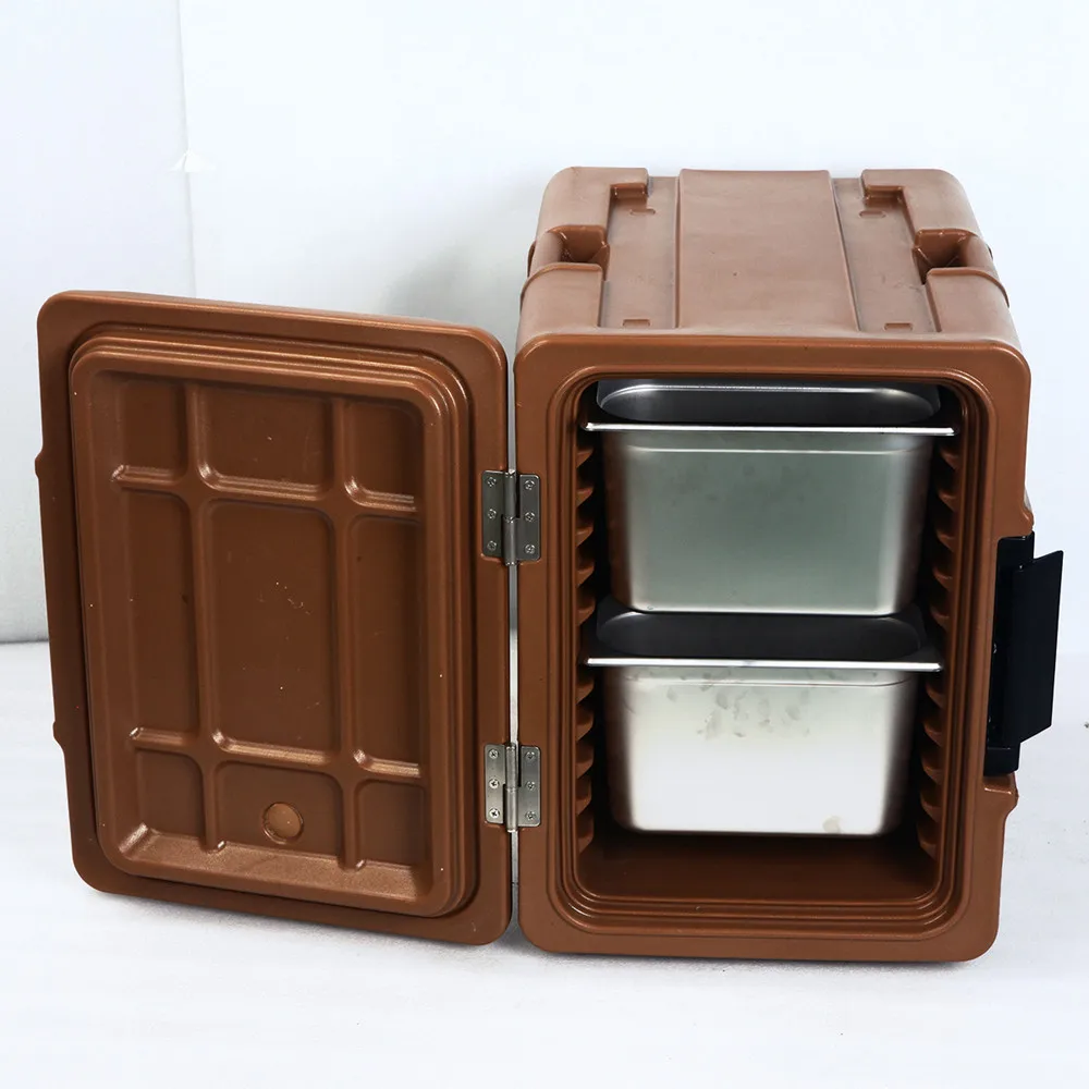 6 layers Insulated Food Pan Carrier with wheels .