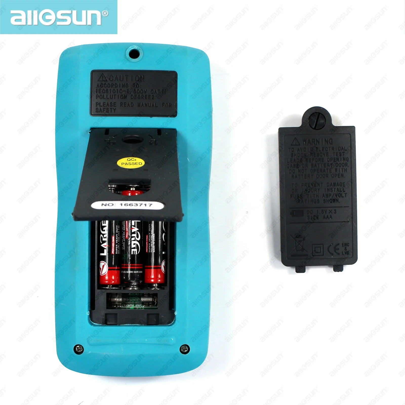 All-sun EM420A Autorange Digital Multimeter LCD Auto Range Digital Multimeter Buzz AC DC Volt Amp OHM Temp Tester US Ship