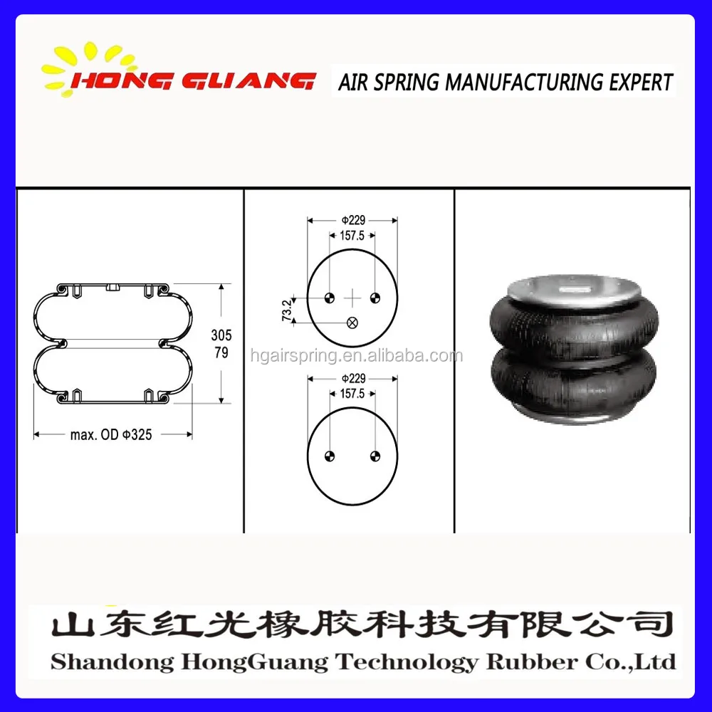 Goodyear 2B12-425 Contitech FD330-22 363 Air Spring For Ridewell