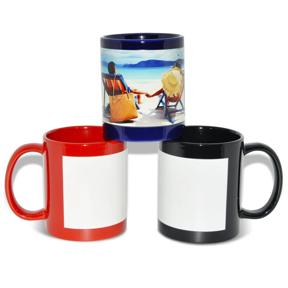 
Factory directly sale 11oz glow in the dark ceramic cup magic luminous mugs for sublimation 