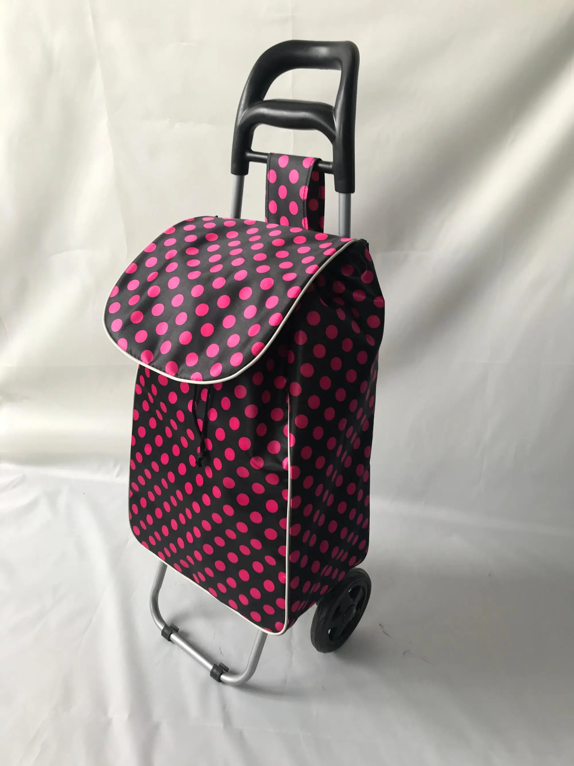 china manufacturer folding shopping trolley bag hook with 2 wheels