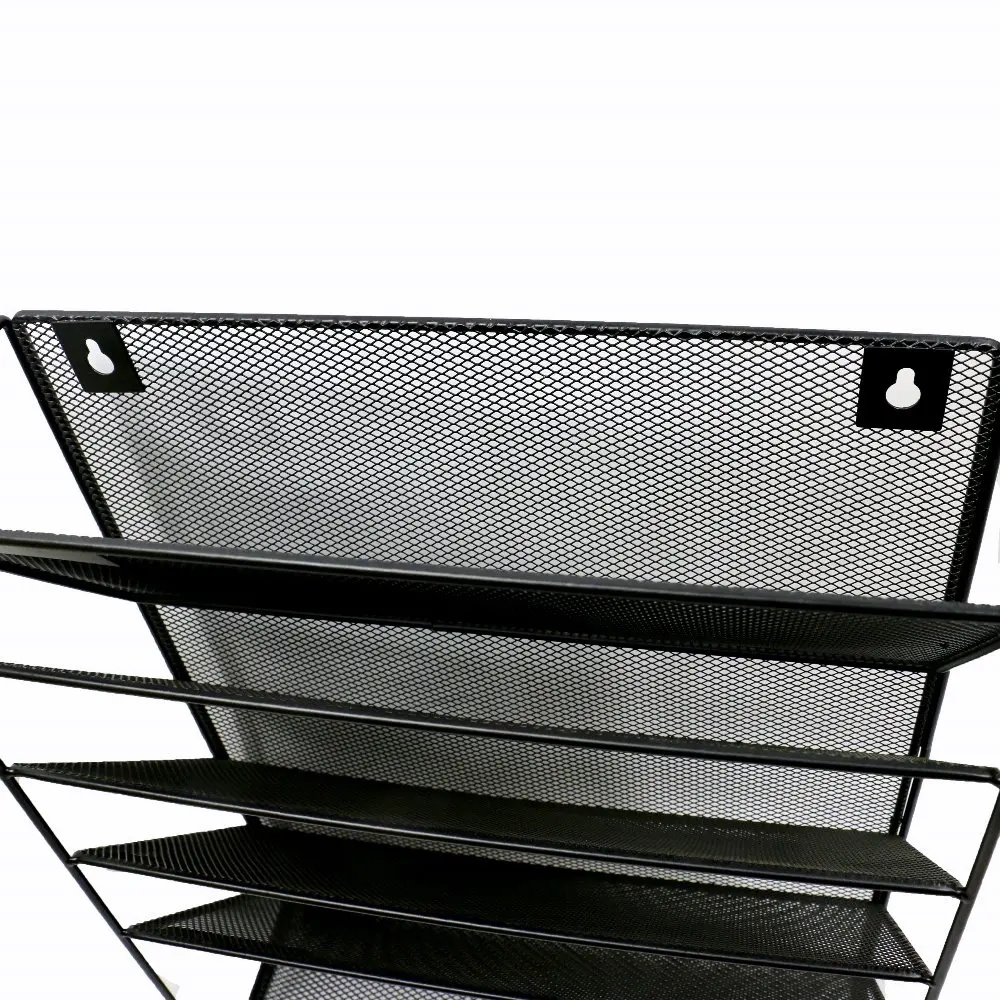 Wideny Office school household storage document wire metal mesh wall mount mounted hanging file organizer for office holder