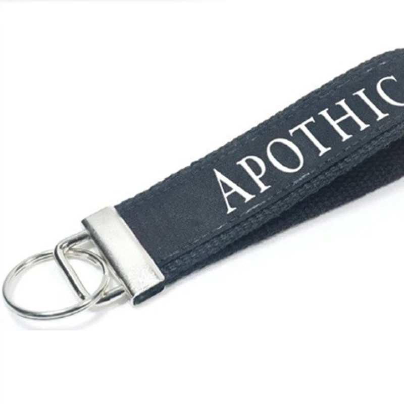 
Thermal transfer screen printing with Woven logo custom best quality keychain short lanyard 