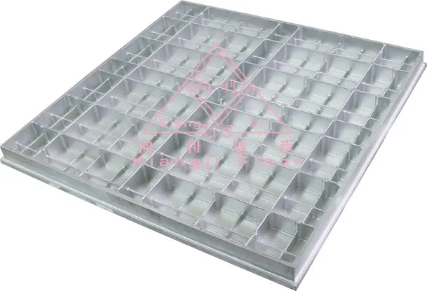 Antistatic Die Casting Aluminium Panel Raised Access Floor Can Be Coated with HPL or PVC