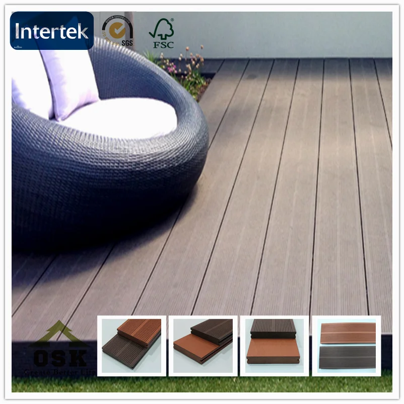 outdoor reclaimed flooring wpc decking interlocking composite tiles terrace board