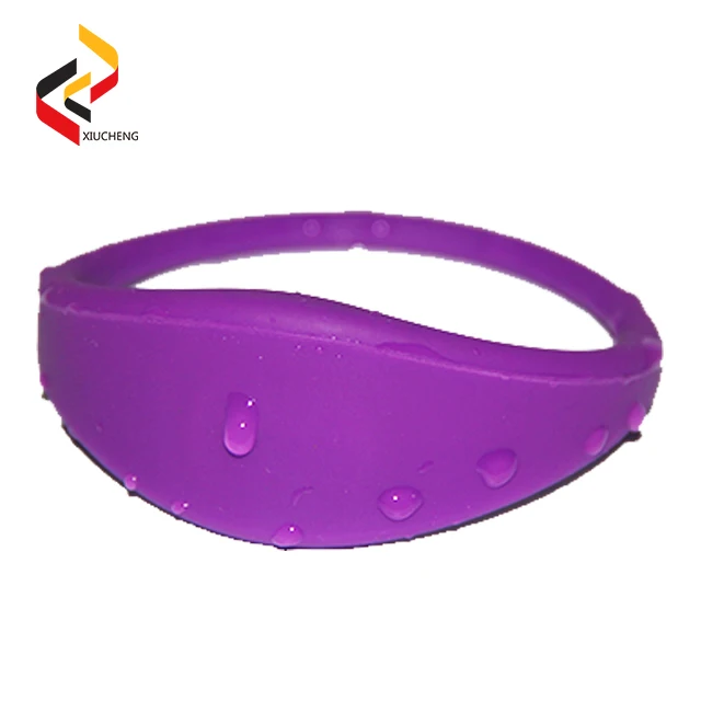 Proximity Radio Frequency Identification RFID Silicone ID Bracelet With Chip