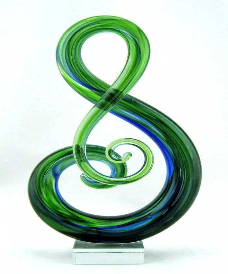 Modern hand blown art murano glass sculptures