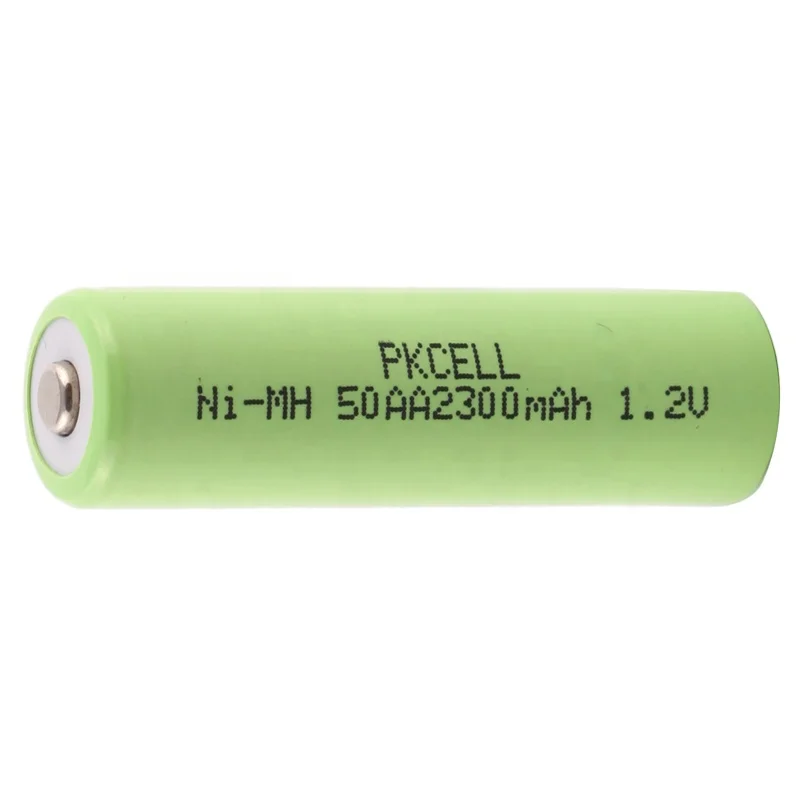 High capacity pkcell  nimh 1.2v  1/2aa 500mAh 600mAh rechargeable battery