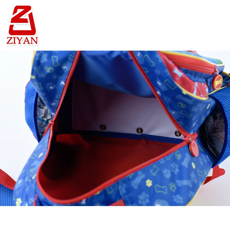 
16 Inch Primary Children School Rolling Bag Cute 3D Dog Kids Trolley Backpack with Wheels 