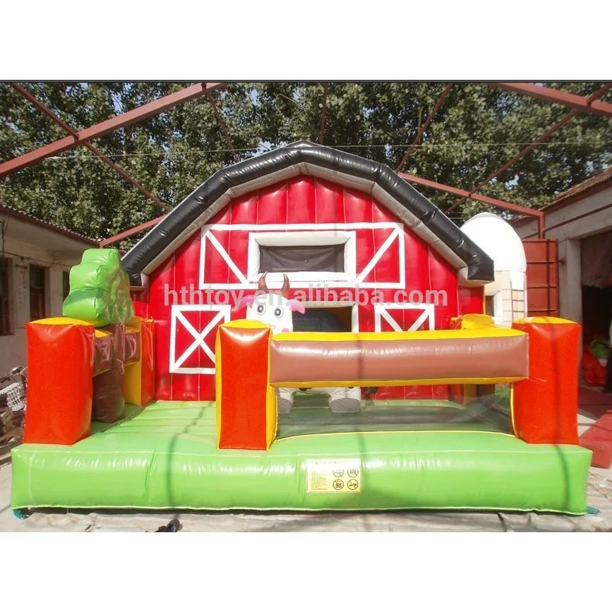 PVC farm inflatable moon bounces for sale