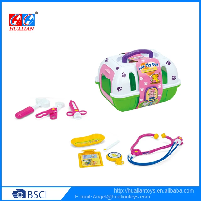 Vet Kit Doctor Play Set Pet House Toys Pretend Play Doctor