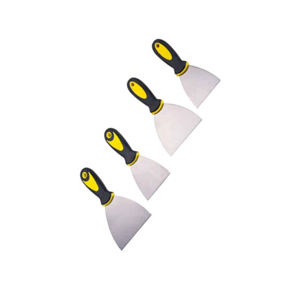 Rubber Handle Paint Scraper,Multiple Sizes Carbon Steel Putty Knife