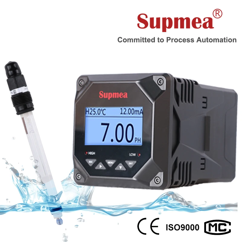 Высокое качество дешевых рН и ОВП передатчик хлора тестер на линии метр со скидкой