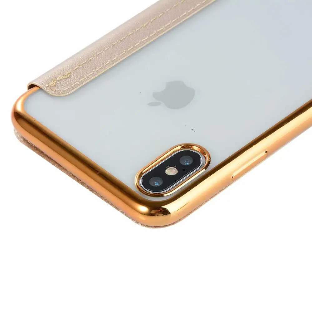 Wallet Book Style PU Leather Phone Case For iPhone X XR XS Max 5 5S SE 6 6S 7 8 Plus Transparent Clear Back Cover Shell