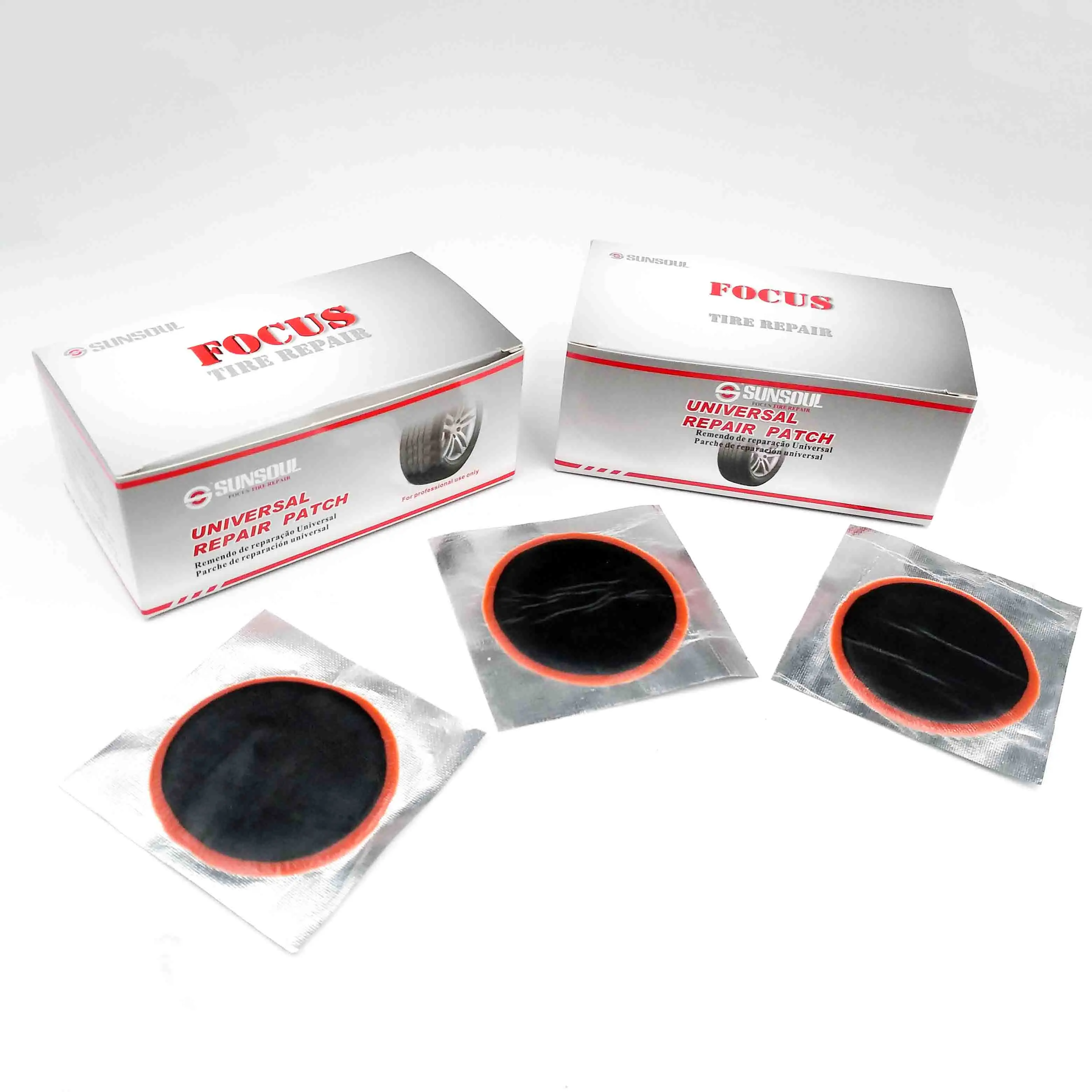 Sunsoul Euro Type Cold Patch Inner Tube Tyre Repair Motorcycle Radial Patches parches para llantas de carro