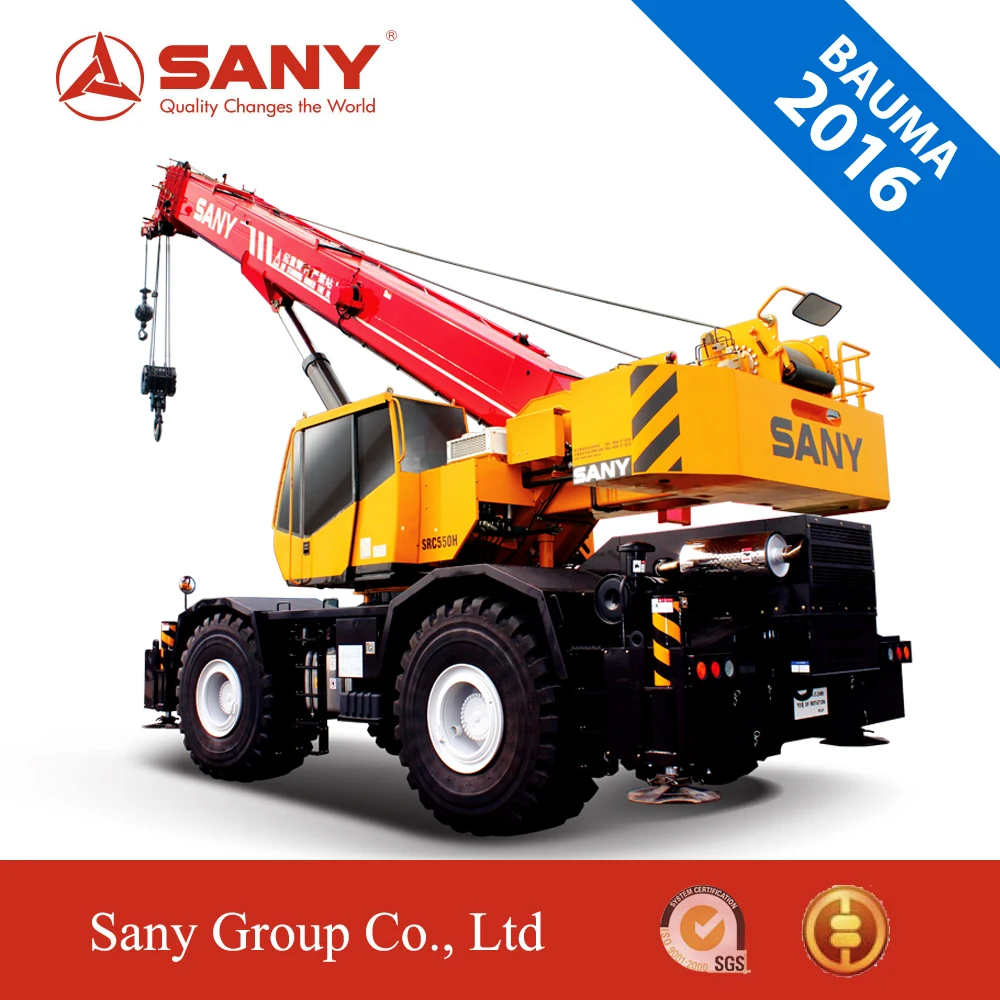 SANY Bauma 2016 SRC550 50 Ton New Truck Crane china Rough Terrain Crane