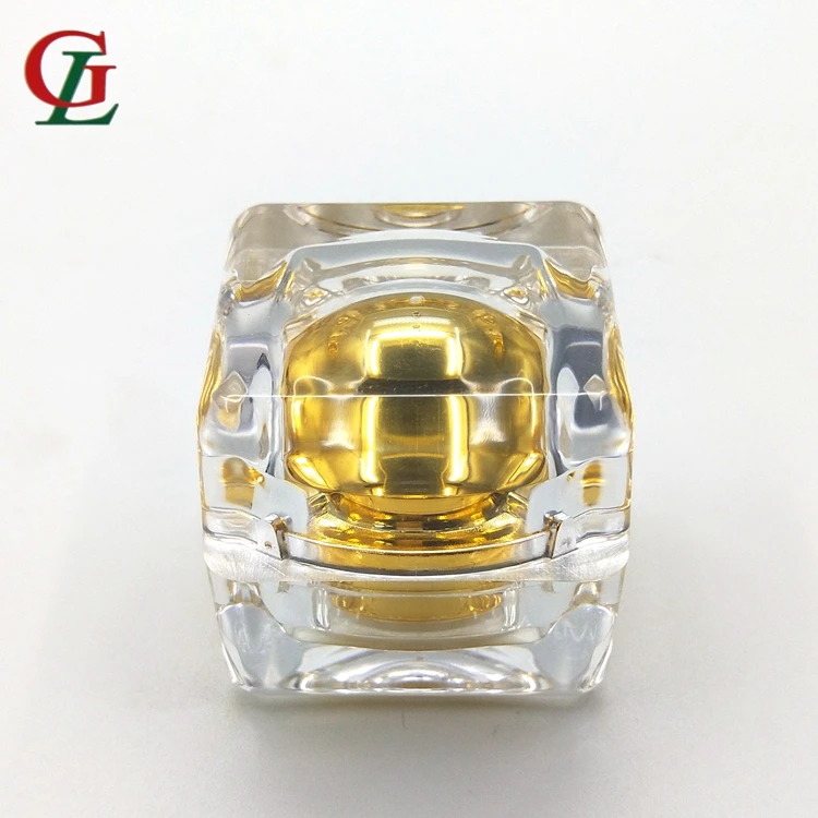 Новый дизайн 5 г пробный образец квадратная необычная банка для крема глаз косметический контейнер роскошная пустая