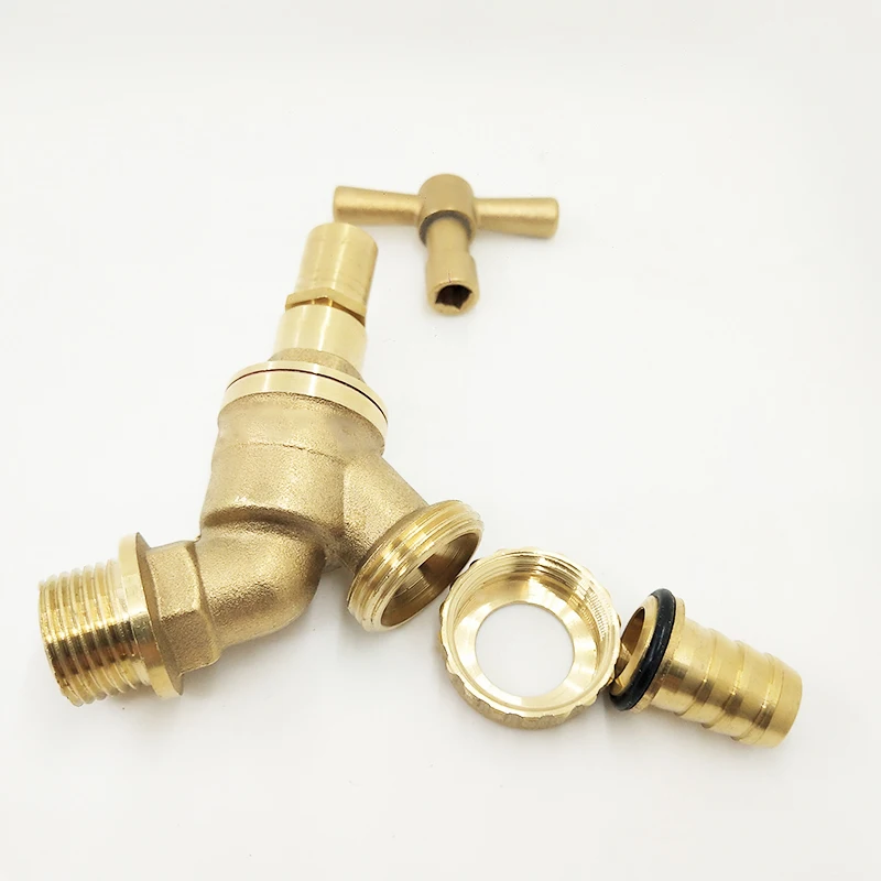 
Brass Lockshield Hose Tap Outside Garden Bib Tap 
