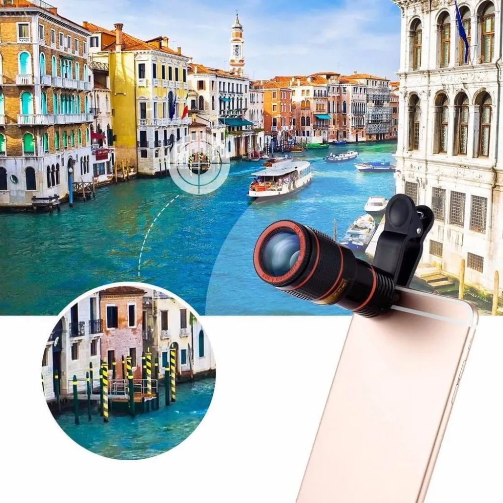 LIGINN Universal 12X Zoom HD Optical Zoom Telescope Lens