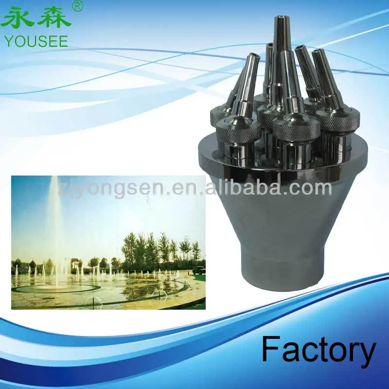 Stainless Steel Direct Up Water Fountains For Gardens Nozzles 1'