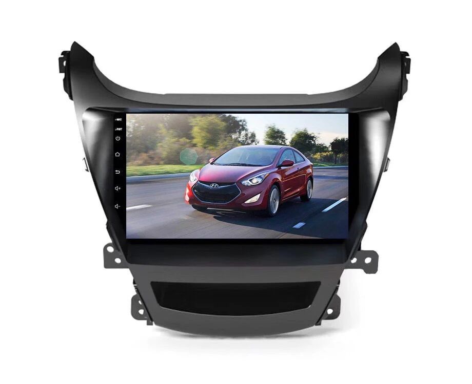 9 дюймовый экран Elantra 2014, замена панели android 9,0, GPS-навигация и DVD-плеер для автомобиля