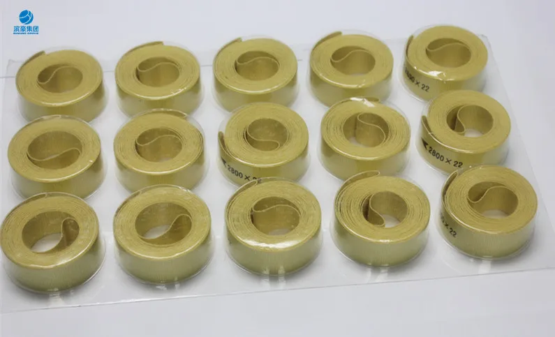 100% Aramid With Long Life Service Fiberglass Reinforced Yellow Garniture Belt Tape