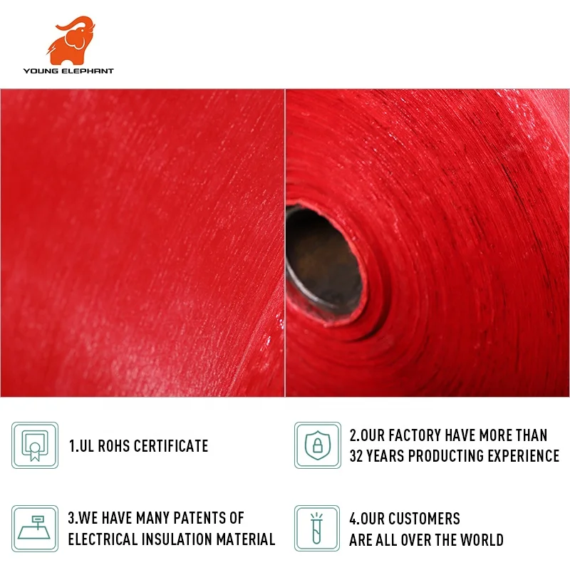 Red color Epoxy resin prepreg flexible laminates dmd insulation paper for motor winding and transformer