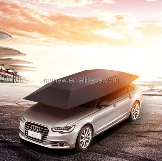 OEM factory custom logo car parking shade 4meters automatic folding carport