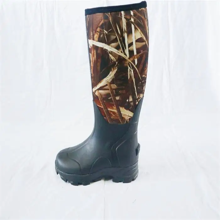 
Factory wholesale High Quality Waterproof Men Camo Rubber Hunting Neoprene Boots 