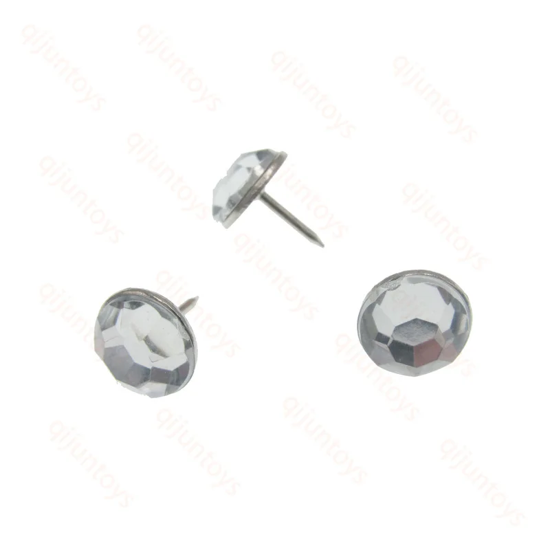 11mm round office acrylic drill creative color push pin,thumb tacks for home,school,office use