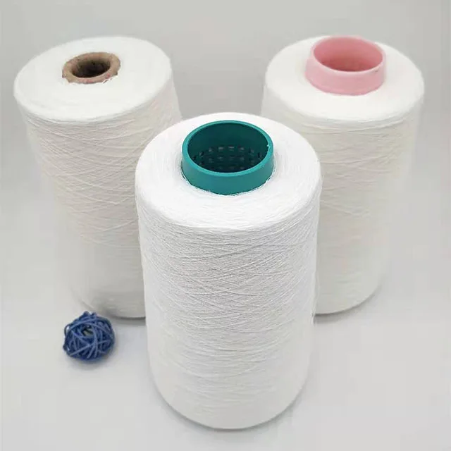 
bleached wet spinning 36nm /1 80%linen 20%viscose yarn for weaving and knitting 