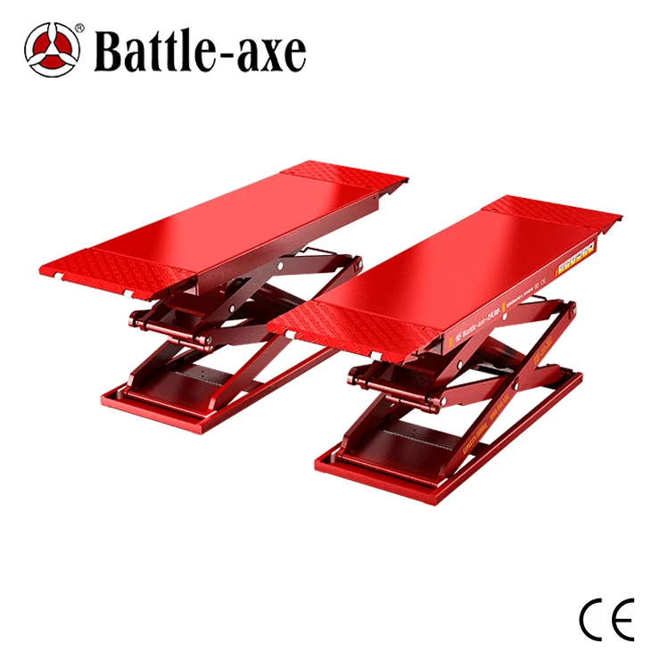 Двойной Гидравлический ножничный подъёмник автомобиля емкость 3500kgs для мастерской по ремонту автомобилей Максимальная высота подъема 1850 мм в Китае (стандарты CE,