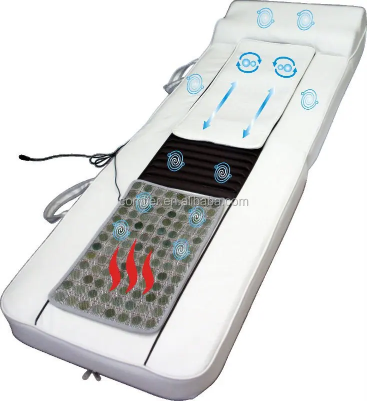 Вибрации всего тела и с подогревом массажный матрас с нефритом