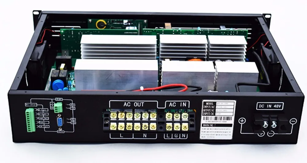 (Рекламная акция) шесть выходов 1 кВА 19 дюймов 48 В постоянного тока инвертор для монтажа в стойку автономный инвертор