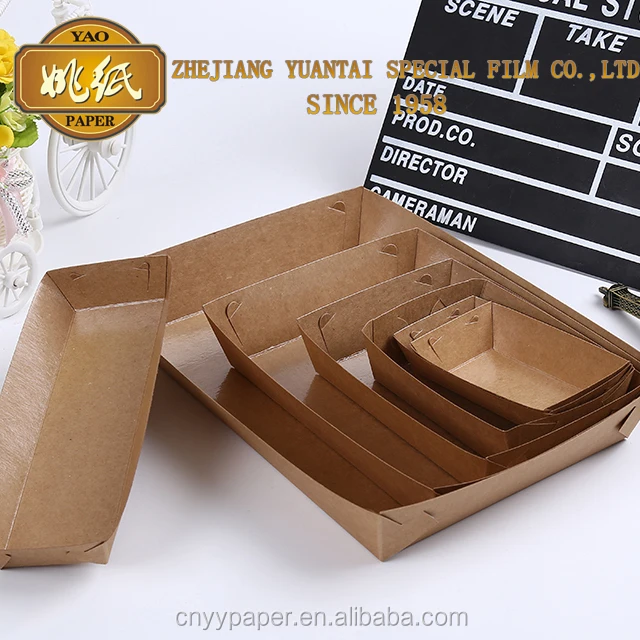 
Custom Disposable Pe Coated Kraft Paper Box/food Paper Box 