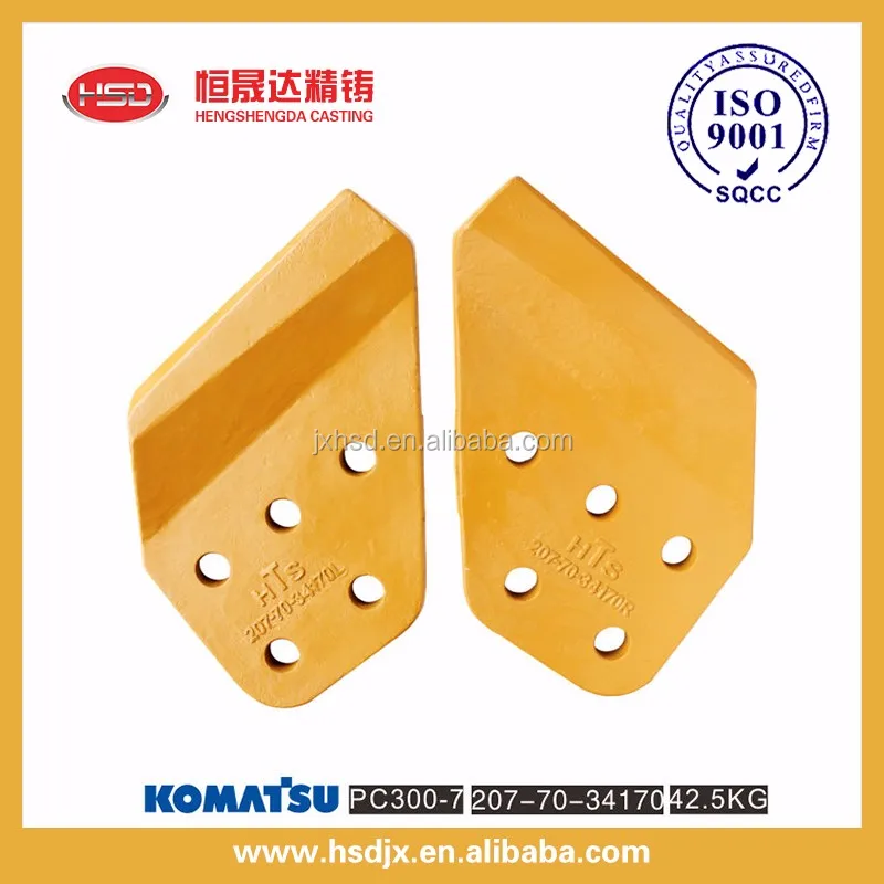 
excavator bucket side cutter PC300-7 2077034170 side cutting edge 