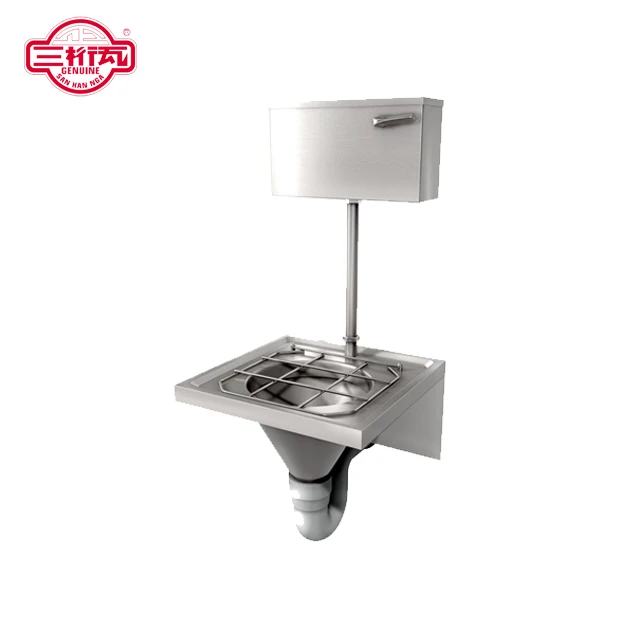 SS304 customized hospital surgical scrub sink  stainless steel with drainerboard hospital scrub sink