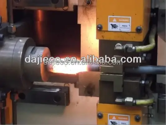 
Upsetting machine for heating eye bolt 
