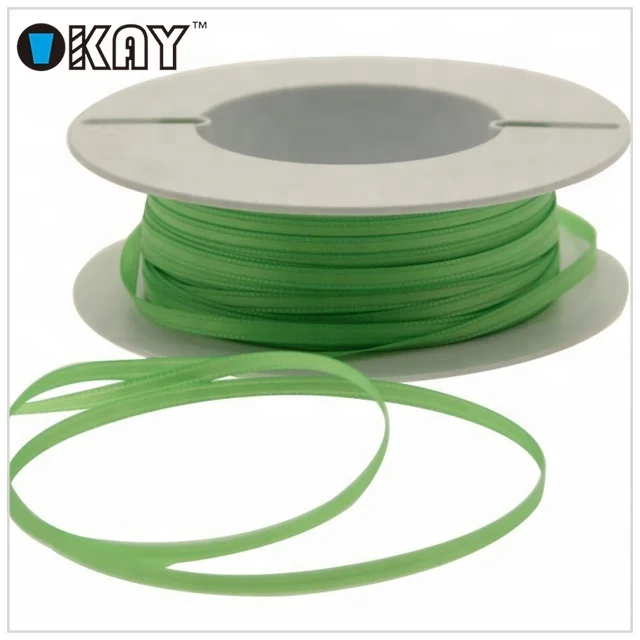 Cheap price wholesale 3mm wide double face red satin ribbon