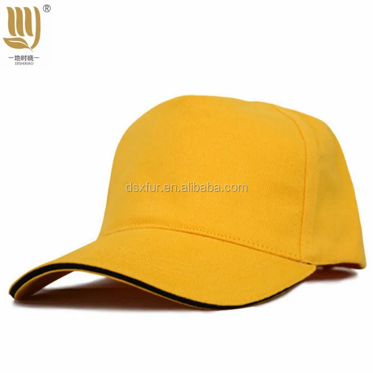 Cheap Price 100% polyester baseball cap Custom embroidered Logo Women Red sandwich brim palin Baseball caps and hats