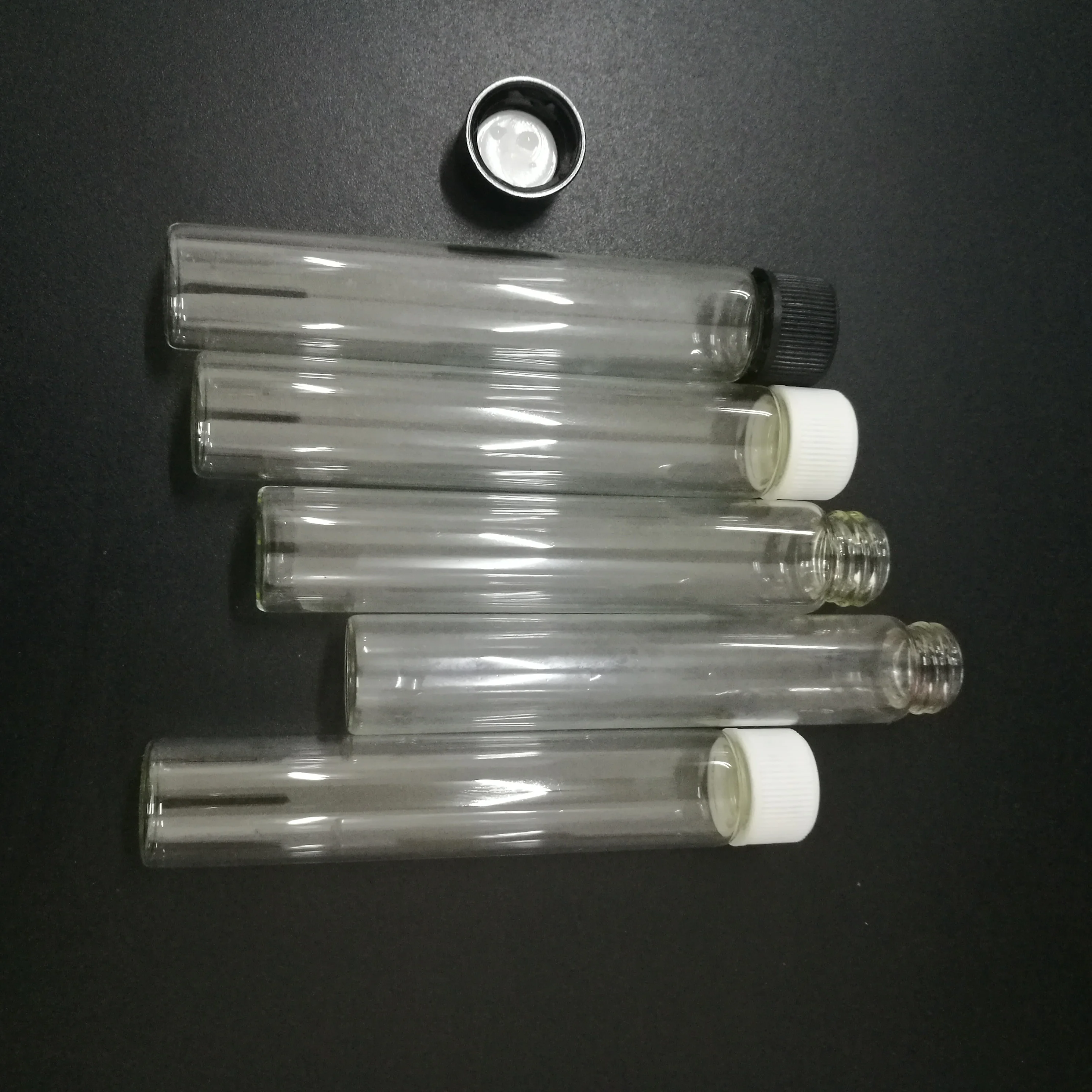 Силиконовая медицинская трубка с плоским дном science 11x2 см, матовая трубка из пирекс-стекла с пластиковой закручивающейся крышкой