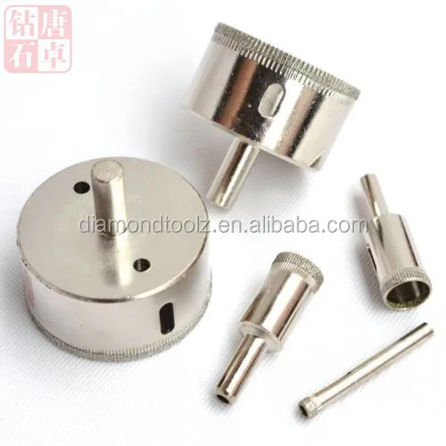 Diamond hole drill bit core drill bit with diamond tip for glass drilling