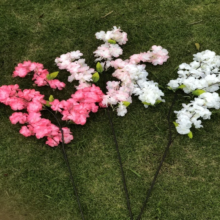 Artificial Cherry Blossom Flower Branch For Wedding Decor
